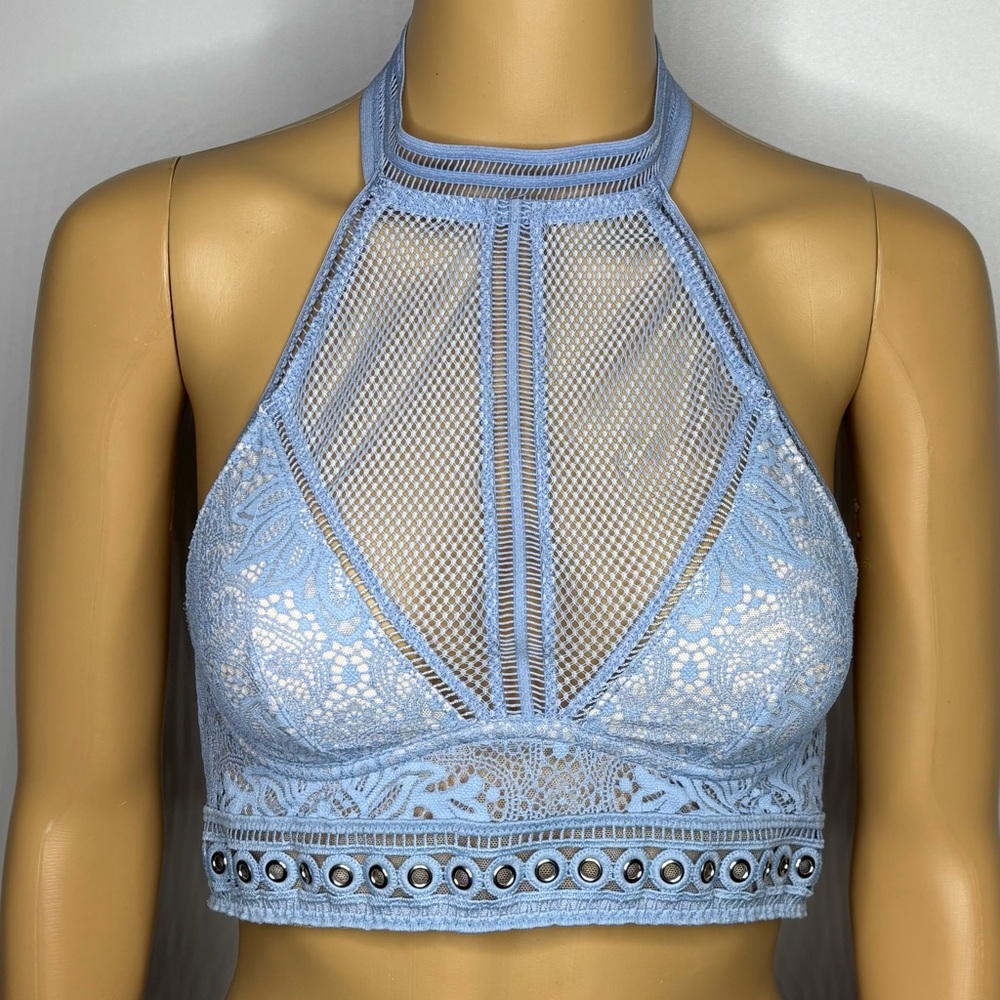 Victorias Secret Lace Halter Neck Longline Bralette